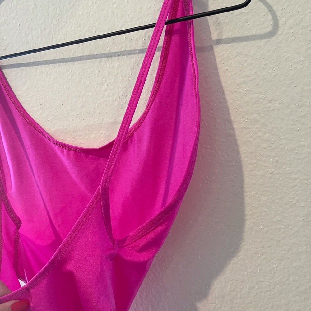 Laina Rauma pink spaghetti strap thong swimsuit Sm - Picture 11 of 14